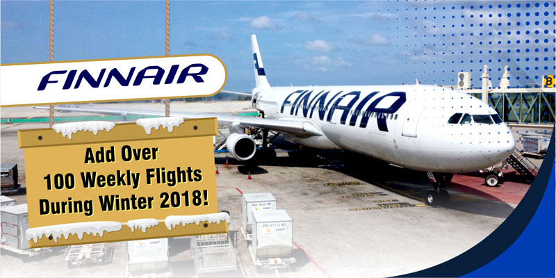 Finnair Add Over 100 Weekly Flights During Winter 2018!